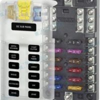 TABLEAU PORTE FUSIBLE 12 FUSIBLES ATO