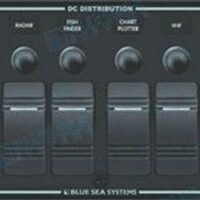 TABLEAU HORIZONTAL NOIR 8 INTERRUPTEURS