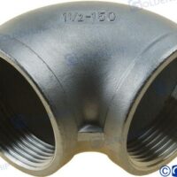 COUDE 90° INOX FEM/FEM 1-1/2