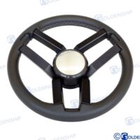 VOLANT CUIR BOLCA 350 MM NOIR