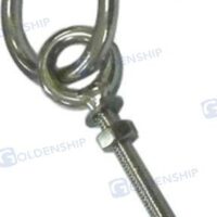 BOULON A ŒIL M8X100MM + ANNEAU (10)