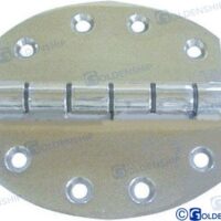 CHARNIERE INOX OVALE 102X102