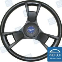 VOLANT PISMO NOIR 350MM