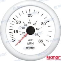 SPEEDOMETER 0/35 MPH BLANC