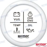 JAUGE MULTIFONCTIONS BLANC 12/24V