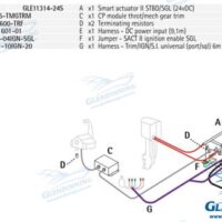 KIT OB/STERNDRIVE 1 MOTEUR AVEC TRIM 24V
